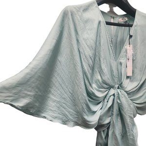 Mustard Seed Front Tie Kimono Midi Dress - Moments Like This Dress - Size Medium